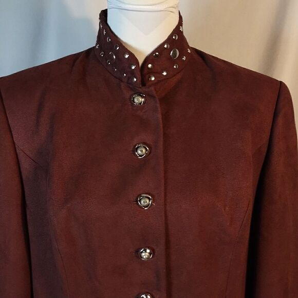 KB Stella Louise Roy Faux Suede Studded Coat - Picture 2 of 11